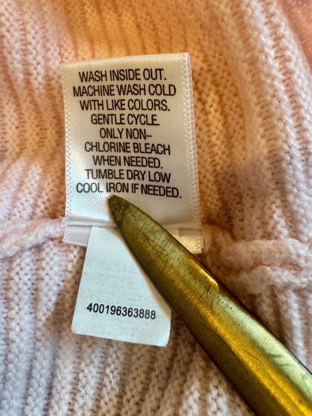Croft & Barrow Pink Textured Knit Crewneck Pullover Sweater Size XL - Picture 9 of 9